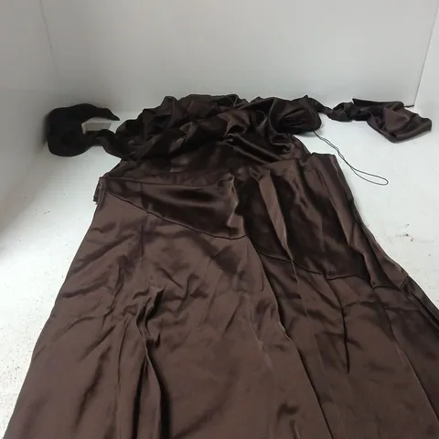 LANA MAXI DRESS – CHOCOLATE, UK 8