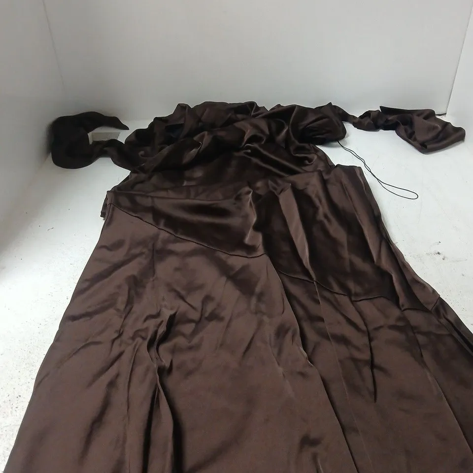 LANA MAXI DRESS – CHOCOLATE, UK 8