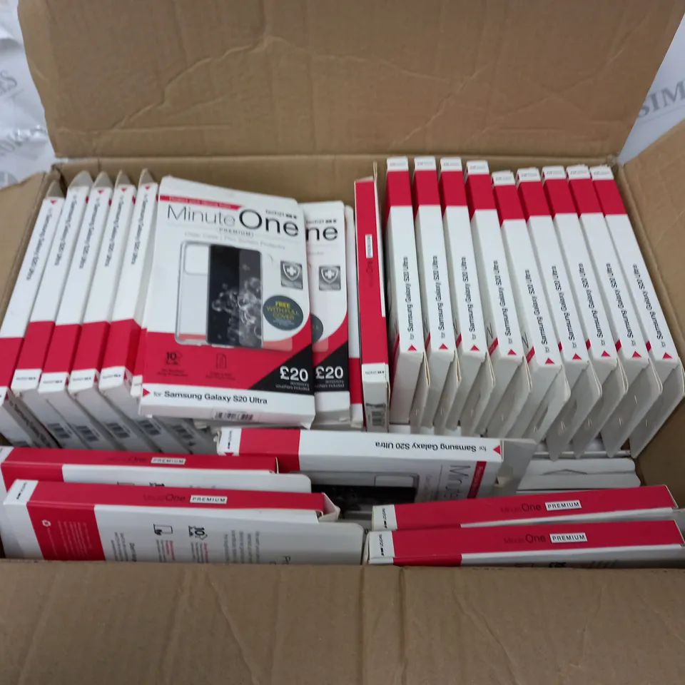 BOX OF SAMSUNG GALAXY ULTRA - CLEAR PHONE CASES 