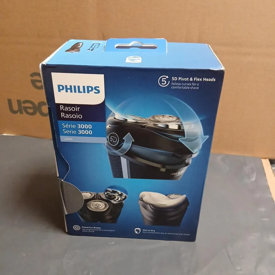 PHILIPS SERIES 3000 SHAVER – S3144 (WET & DRY) – BOXED