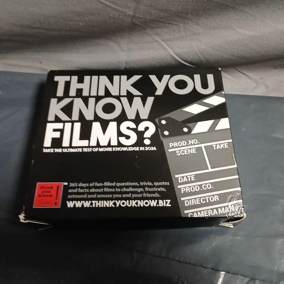 THINK YOU KNOW FILMS? BOXED TRIVIA CARD GAME 