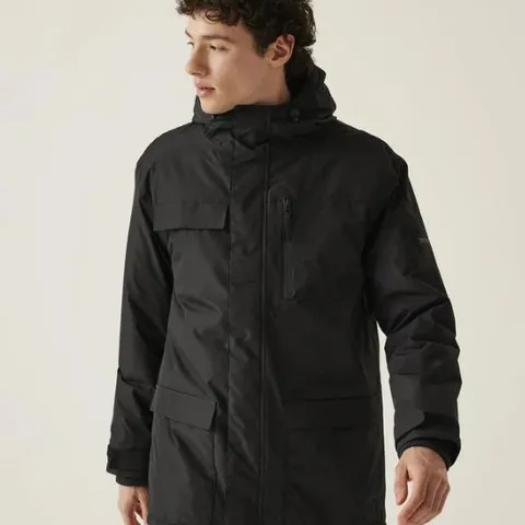 BRAND NEW REGATTA MENS PENBRECK II WATERPROOF WALKING JACKET BLACK SIZE 3XL