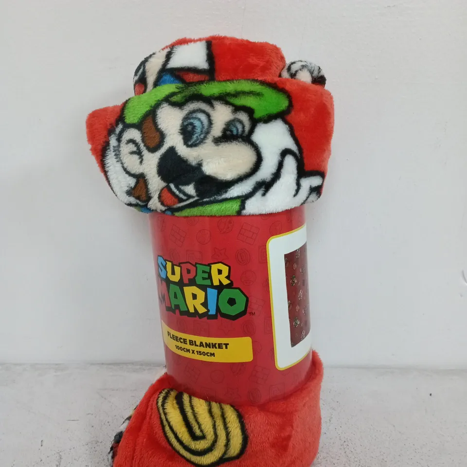 SUPER MARIO FLEECE BLANKET 100CM X 150CM