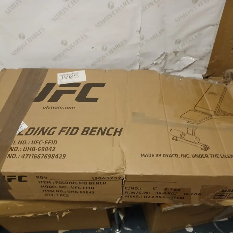 UFC FOLDING FID WEIGHT BENCH - COLLECTION ONLY  RRP £179.99