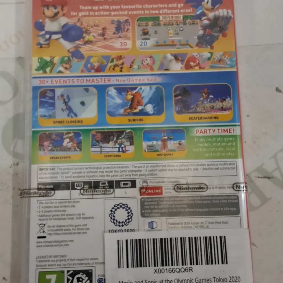 SEALED MARIO & SONIC OLYMPIC GAMES FOR NINTENDO SWITCH 