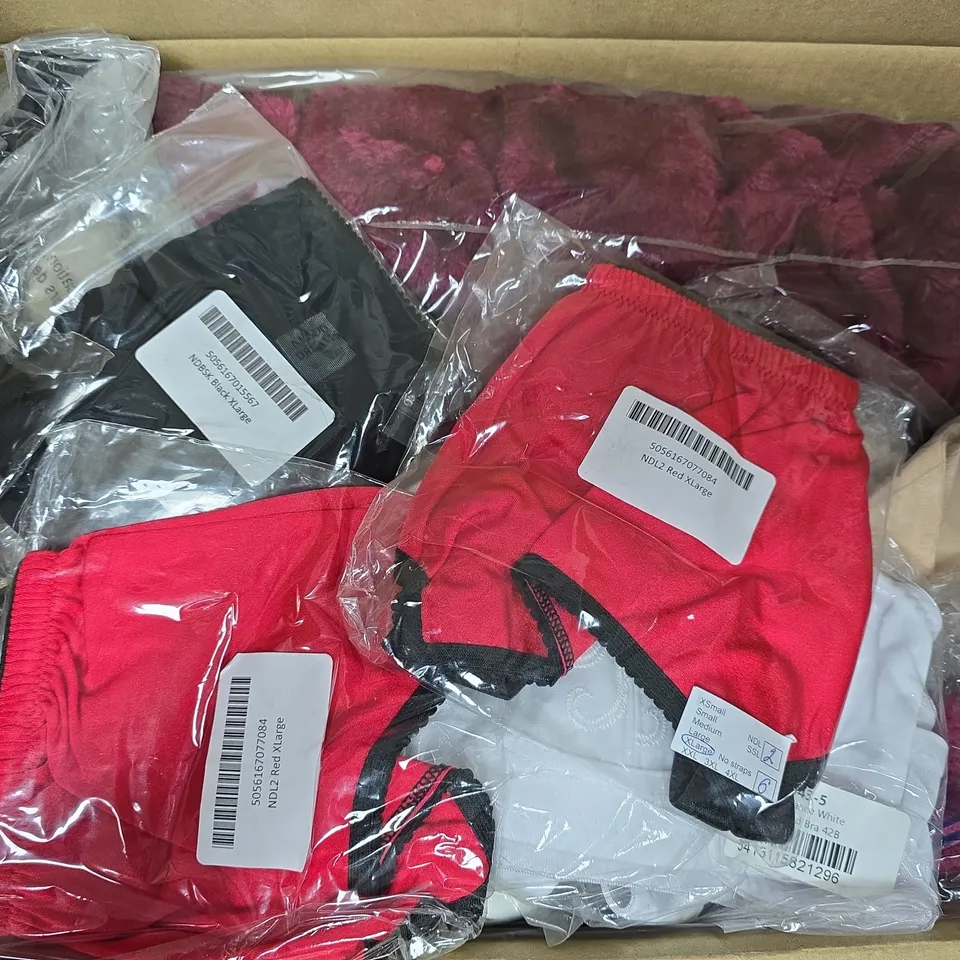 APPROXIMATELY 12 ASSORTED CLOTHING ITEMS IN VARIOUS COLOURS, SIZES, AND STYLES TO INCLUDE BRANDS SUCH AS ANITA, SUSA, GOSSARD, ETC