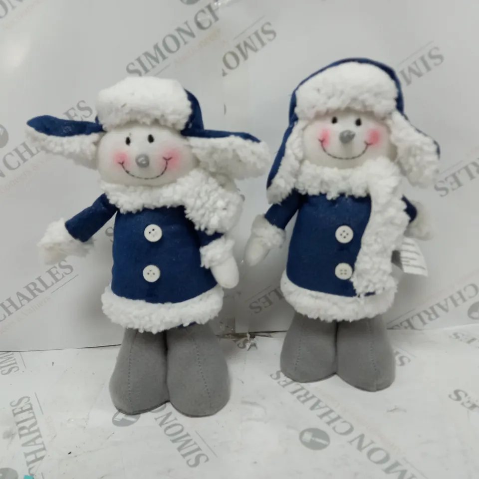 NAVY/GREY PLUSH REINDEER & SNOWMAN RRP £19.99