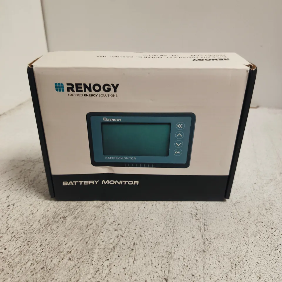 BOXED AND SEALED RENOGY BATTERY MONITOR