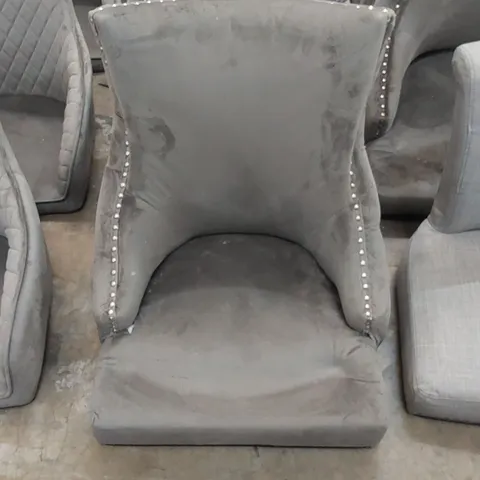 4 X ASSORTED DINING CHAIR SEATS IN GREY