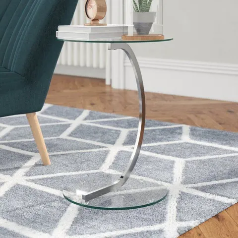BOXED ALEXANDRINA SIDE TABLE - CLEAR (1 BOX)