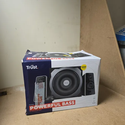 TRUST POWERFUL BASS 2.1 SPEAKER SET – BOXED