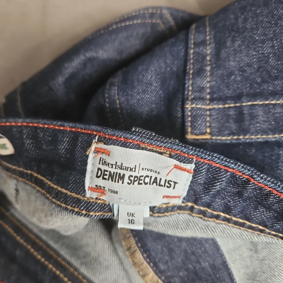 RIVERSLAND STUDIOS DENIM SPECIALIST JEANS – RELAXED FLARE, UK 16