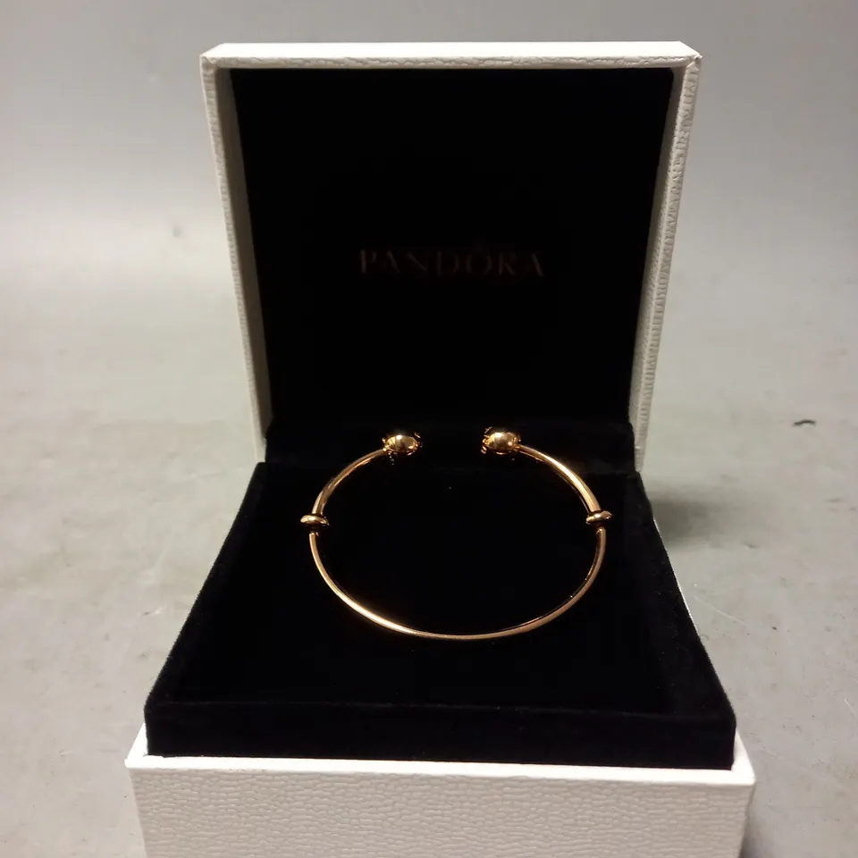 BOXED PANDORA ROSE GOLD BANGLE 