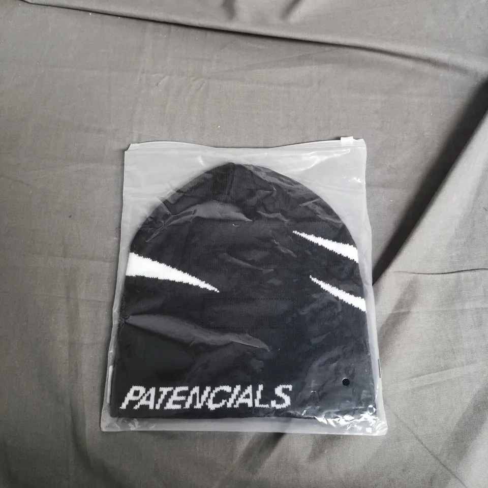 PATENCIALS BEANIE – BLACK - ONE SIZE FITS ALL