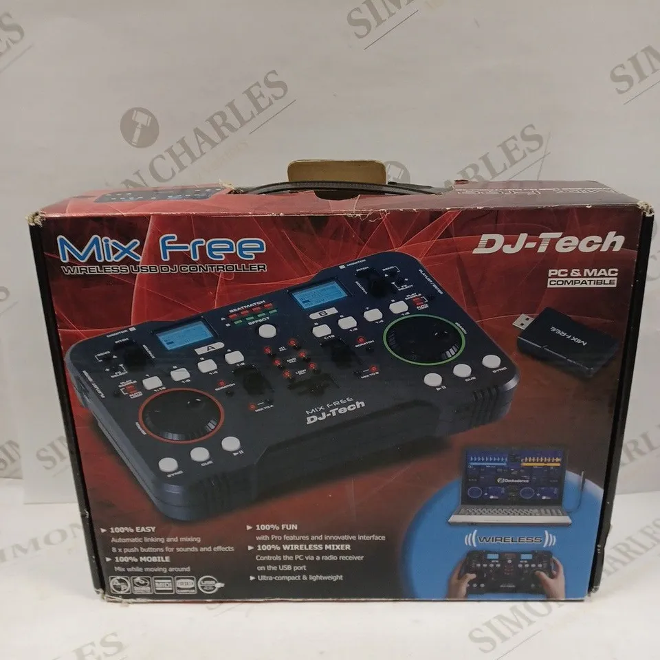 DJ-TECH MIX FREE WIRELESS USB DJ CONTROLLER 