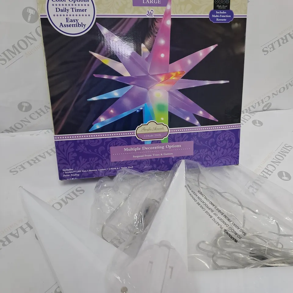 BOXED PACIFIC ACCENTS STAR BURST LIGHT