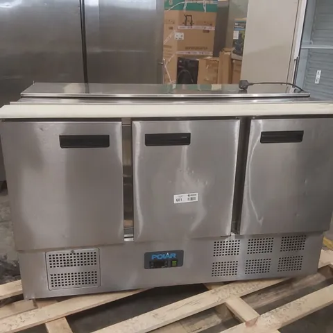 POLAR G607 3 DOOR SALADETTE FRIDGE