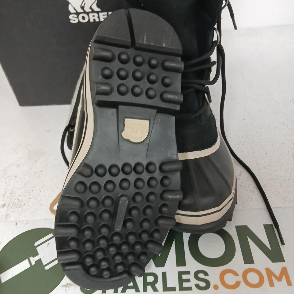 SOREL CARIBOU WATERPROOF BOOTS – BLACK, UK 5.5 (US 7)