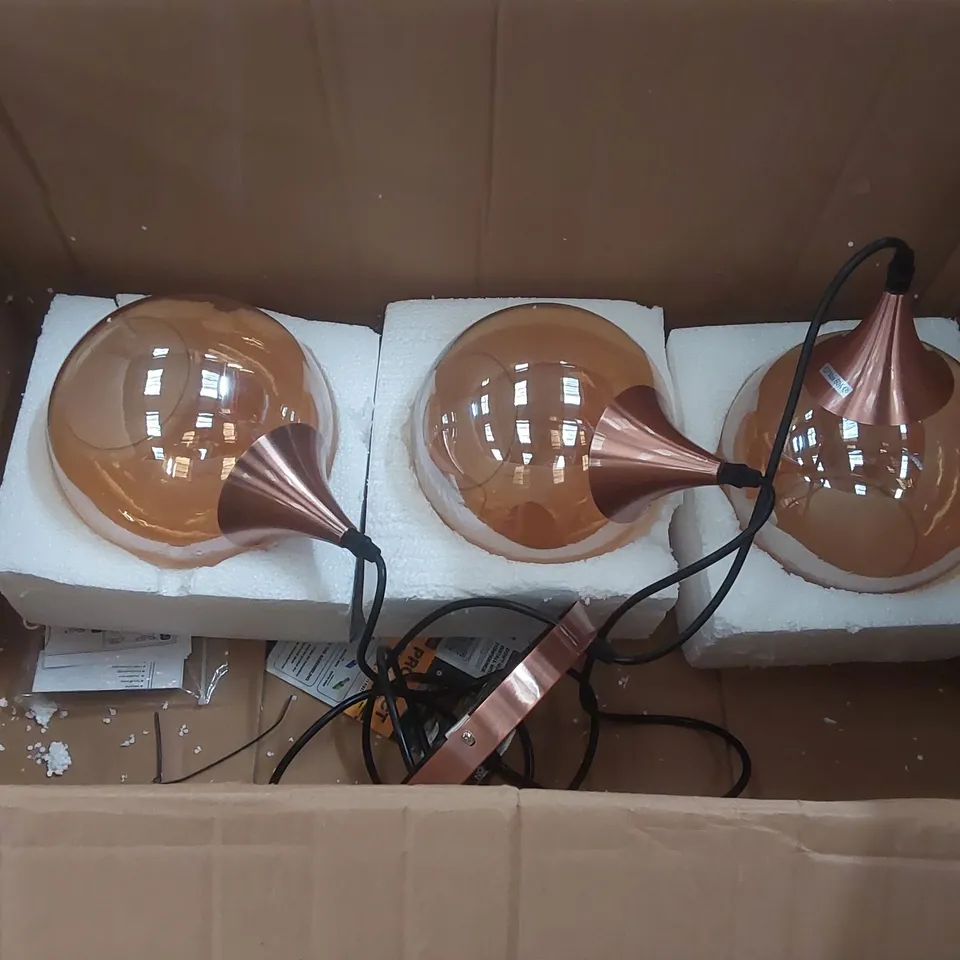 BOXED LEDSONE 3-LIGHT PENDANT LIGHT