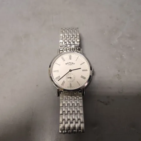 ROTARY WHITE DIAL WATCH