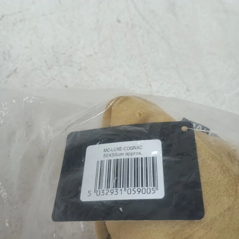 MALINI LUXE COGNAC CUSHION 50 X 50 TAGGED