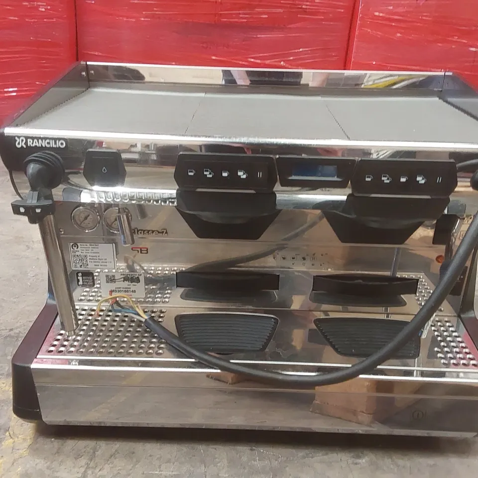 RANCILIO CLASSE 7 2 GROUP COMMERCIAL COFFEE MACHINE WITH ISTEAM