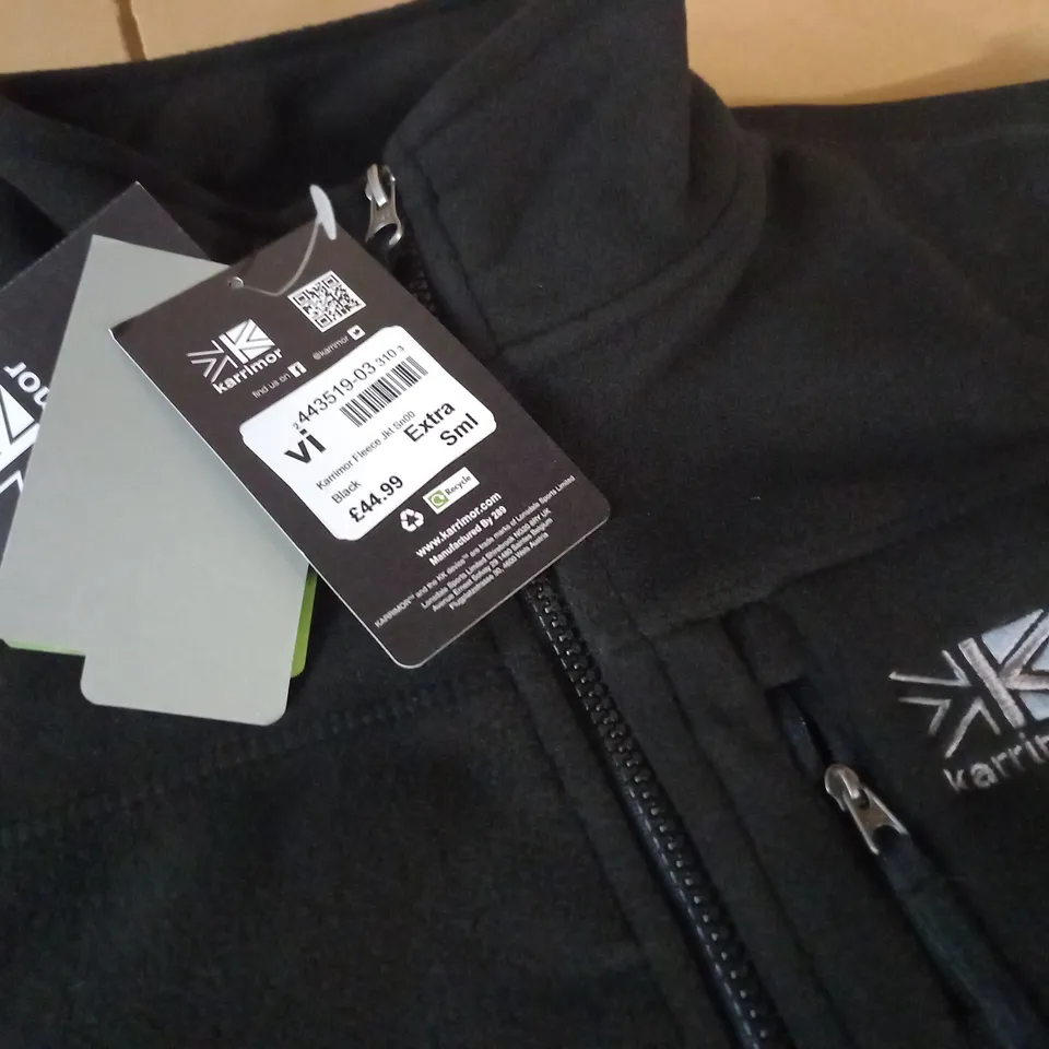 KARRIMOR FLEECE JACKET IN BLACK - XS