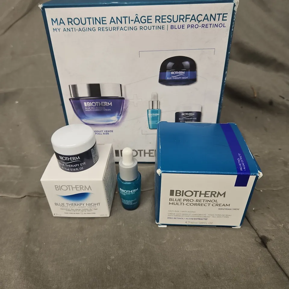 BOXED BIOTHERM BLUE PRO-RETINOL ANTI-AGING RESURFACING ROUTINE