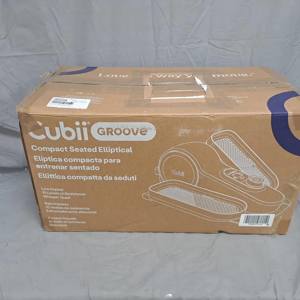 CUBII GROOVE SEATED ELIPTICAL STEPPER PURPLE