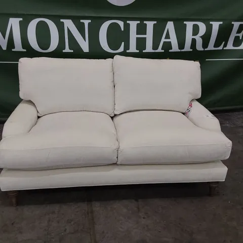 QUALITY BRITISH MADE LOUNGE Co THREE SEATER SOFA NATURAL FABRIC