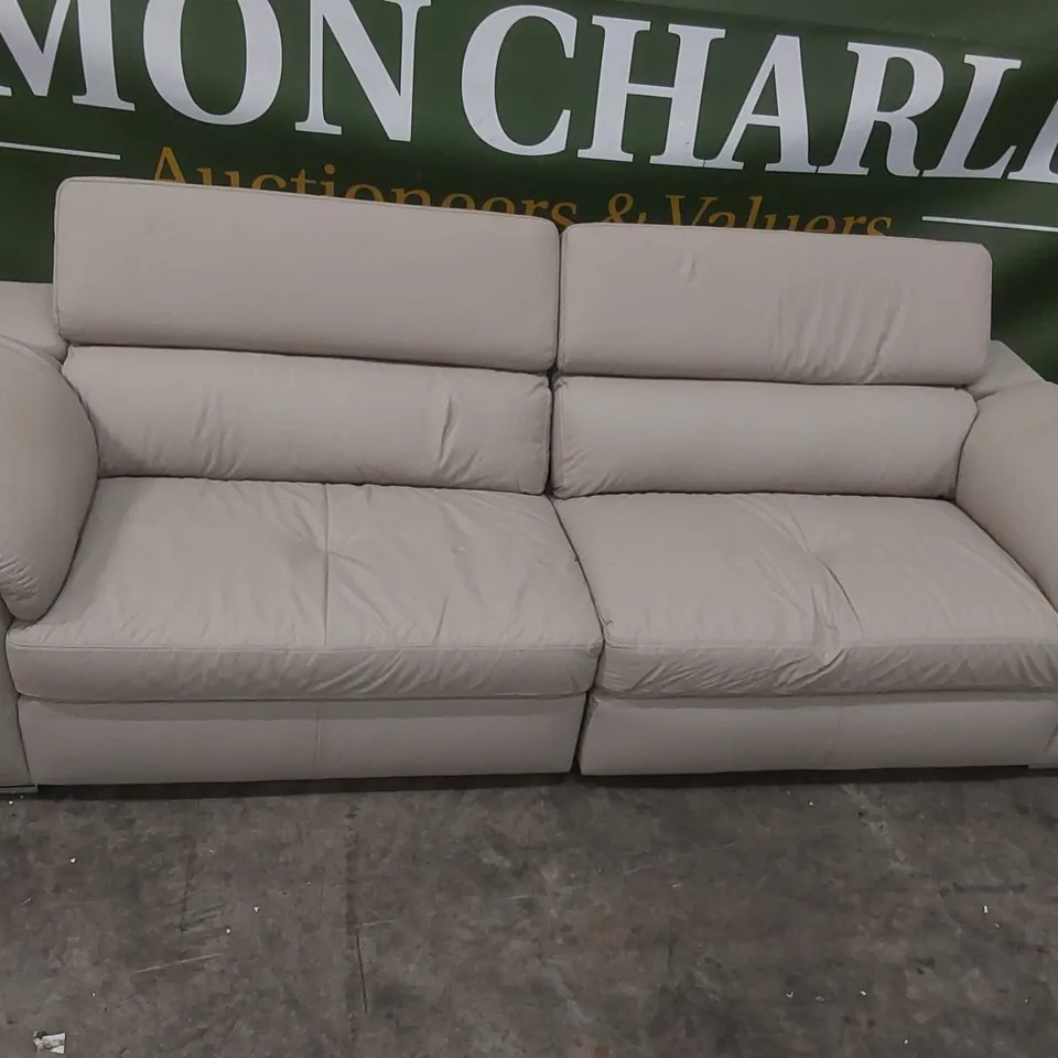QUALITY DESIGNER BRADY ITALIAN LEATHER 4 SEATER SOFA