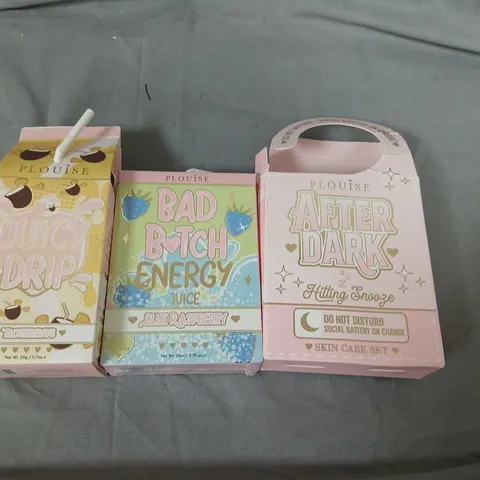 PLOUISE SKIN CARE SET TRIO – BAD BITCH ENERGY, AFTER DARK & PUNCH DRIP (3 BOXES)