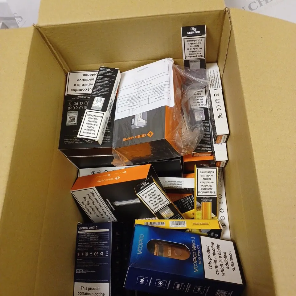BOX OF APPROXIMATELY 50 E-CIGARETTES