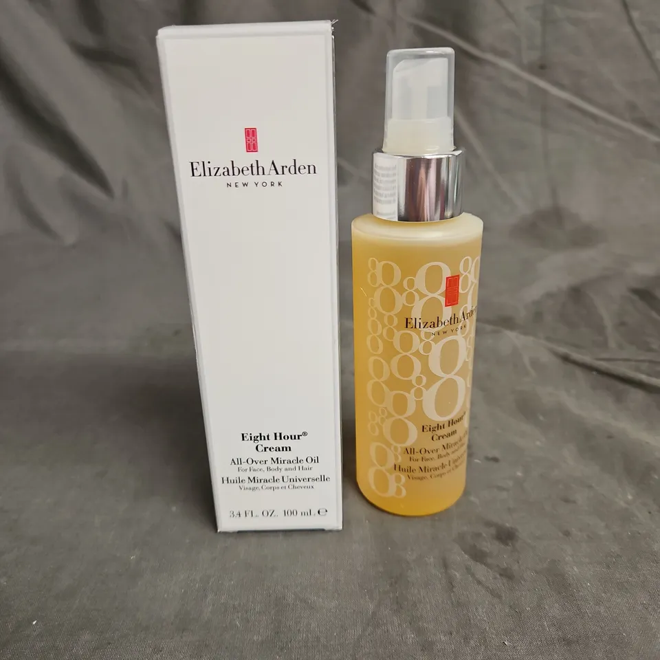 BOXED ELIZABETH ARDEN EIGHT HOUR CREAM ALL OVER MIRACLE OIL 100ML