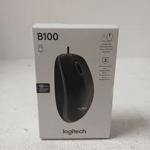 LOGITECH B100 USB OPTICAL MOUSE – BOXED