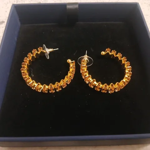 BUTLER & WILSON RADIANT HOOP EARRINGS