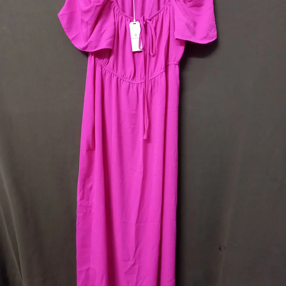 MAISON DE NIMES GYPSEY DRESS IN HOT PINK - MEDIUM