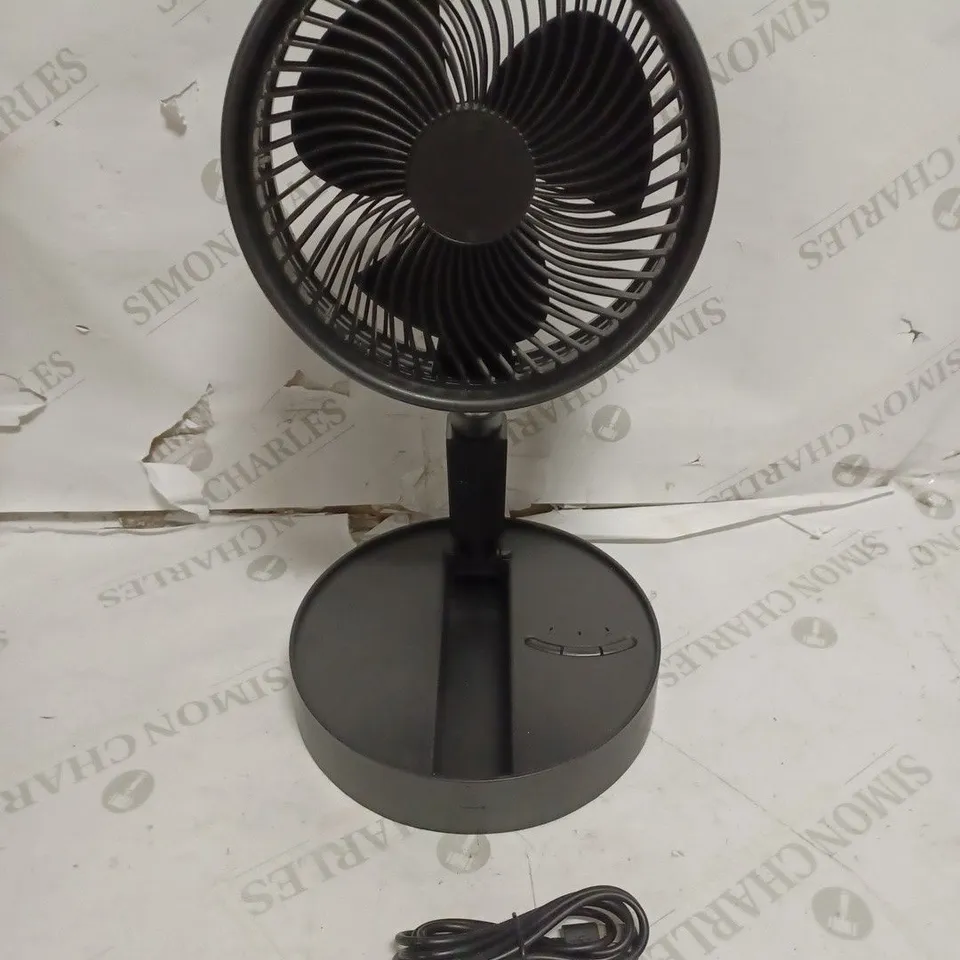 BELL & HOWELL ADJUSTABLE FOLDING RECHARGEABLE STAND FAN