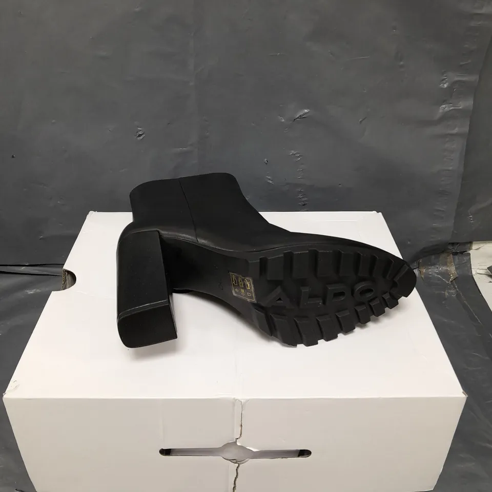 BOXED PAIR OF ALDO UMARWEN BOOTS IN BLACK - 7