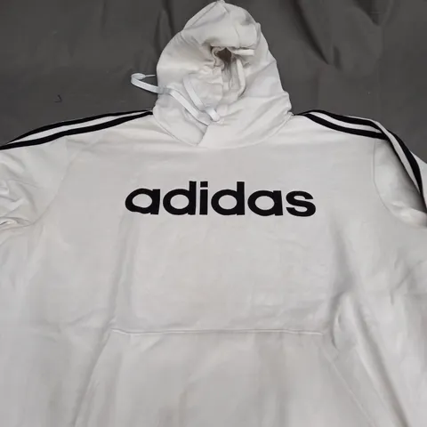 ADIDAS LOGO CASUAL BIEGE HOODIE SIZE 2XL