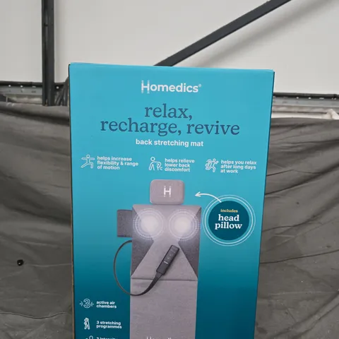 HOMEDICS RELAX, RECHARGE, REVIVE BACK STRETCHING MAT – BOXED