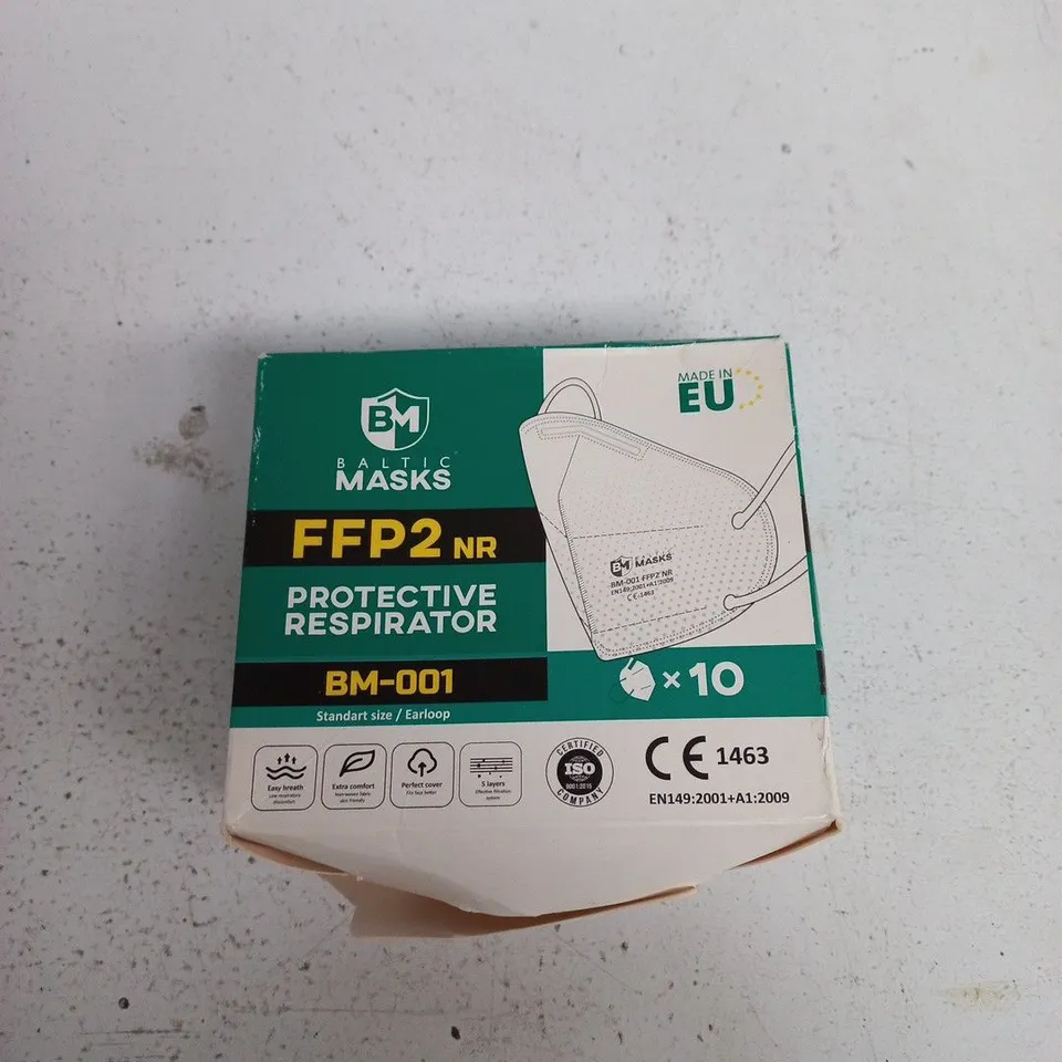 BALTIC MASKS BM-001 FFP2 NR PROTECTIVE RESPIRATOR – BOX OF 10