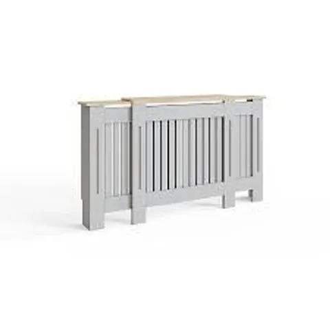 BOXED GFW LONGSLOW ADJUSTABLE RADIATOR COVER - GREY