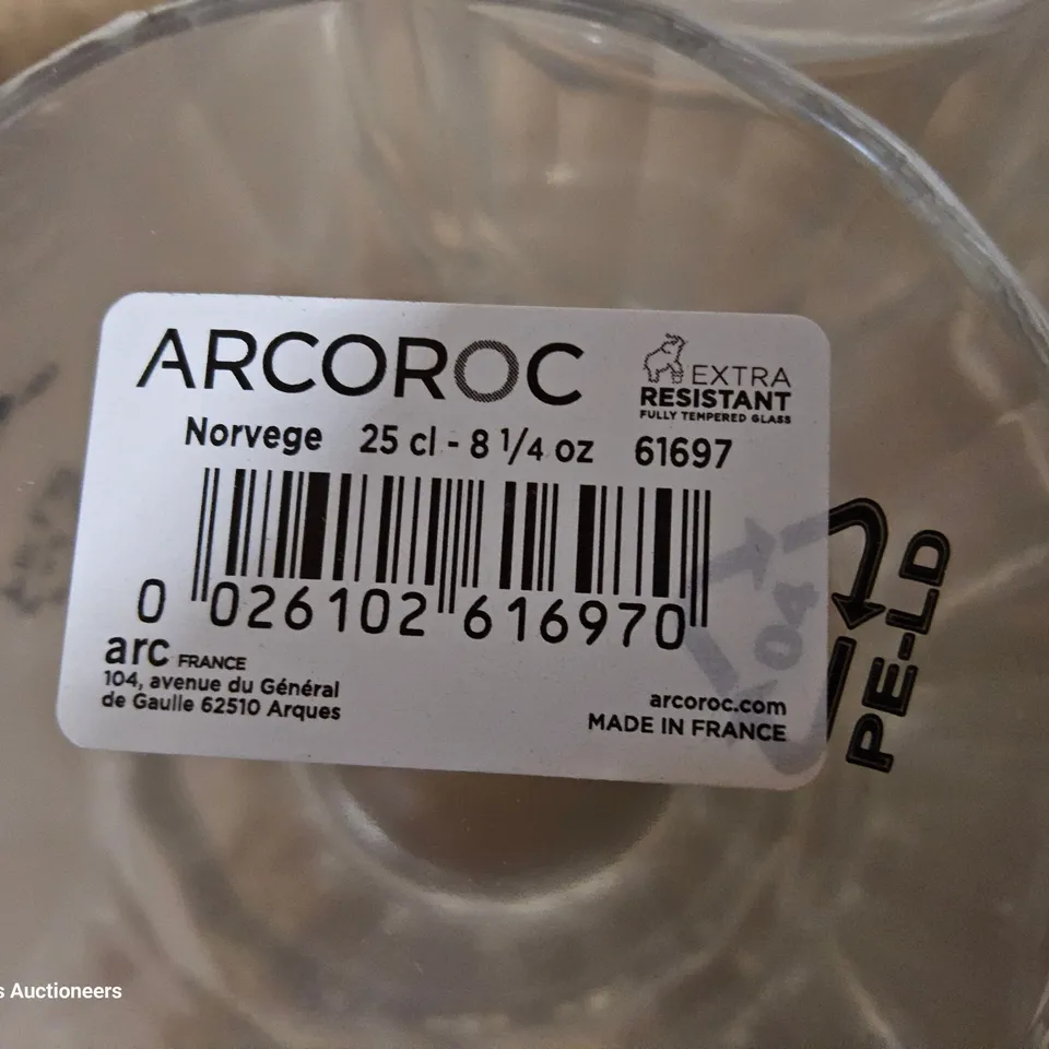 48 × ARCOROC NORVEGE 25cl TUMBLERS ( 8 PACKS )