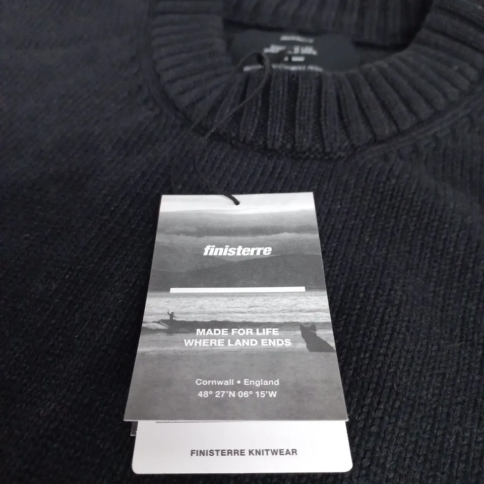 FINISTERRE FLORAL MARINE JUMPER – CHARCOAL, UK 16