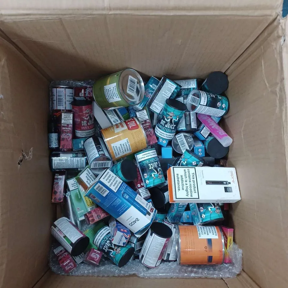 LARGE QUANTITY OF E-CIGARETTES AND VAPE LIQUIDS 