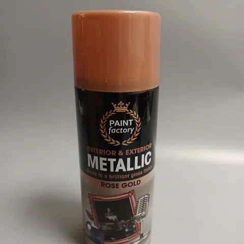 BOXED 12 X PAINT FACTORY METALLIC ROSE GOLD SPRAY PAINT