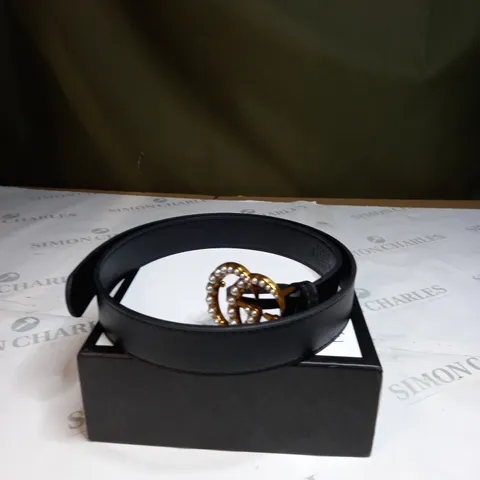 BLACK GUCCI BELT