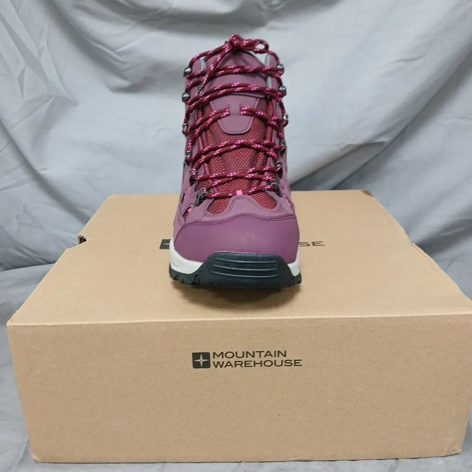 MOUNTAIN WAREHOUSE HIKING BOOTS – PURPLE/PINK - SIZE 6.5