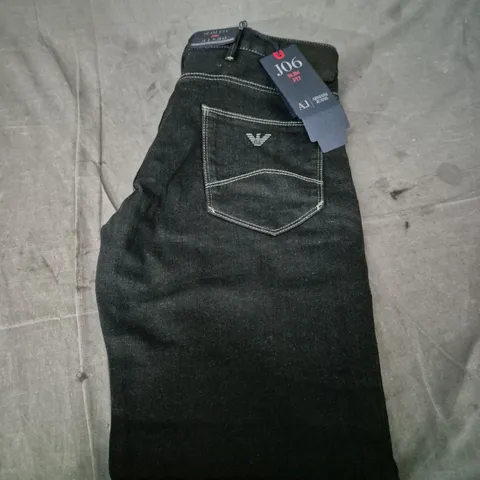 ARMANI JEANS – BLACK DENIM JEANS, WAIST 31 (UK 31)
